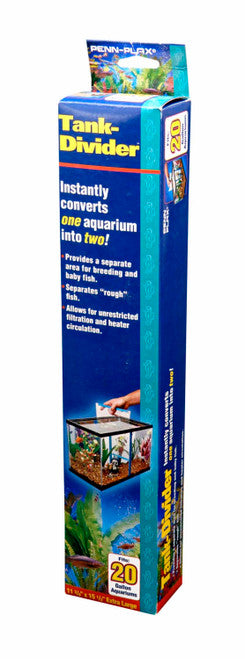 Penn - Plax Tank Divider Clear/Blue 20 gal 11.37 X 15.5 in XL - Aquarium