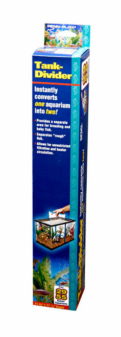 Penn - Plax Tank Divider Clear/Blue 29/59 gal 11.37 X 17.5 in Super - Aquarium