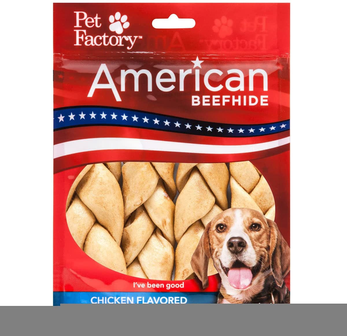 Pet Factory Ckn Braid 4" 4pck{L-1}949172 094983287633