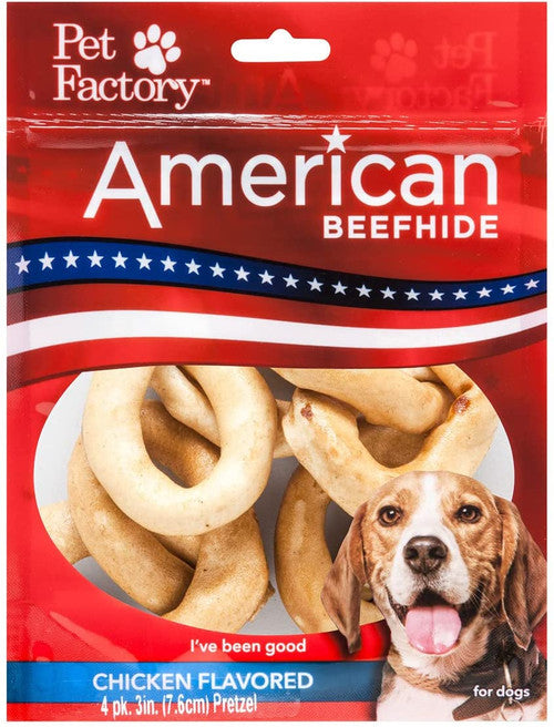 Pet Factory Ckn Pretzel 2.5’ 4pck949173 - Dog