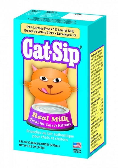 PetAg Cat-Sip Real Milk Treat for Cats & Kittens, 8 fl oz {L+1} 202067 020279997801