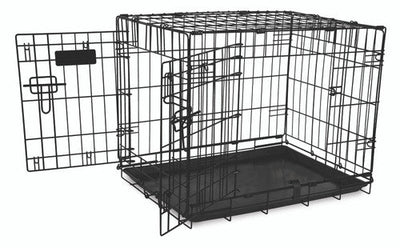 Petmate 2 Door Training Retreat Dog Kennel Black 24