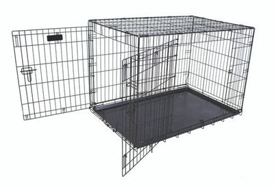 Petmate 2 Door Training Retreat Dog Kennel Black 42