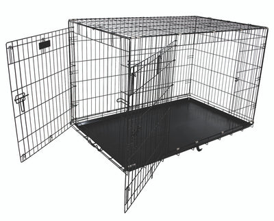 Petmate 2 Door Training Retreat Dog Kennel Black 48 in