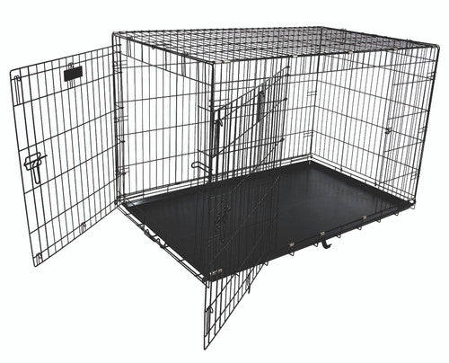 Petmate 2 Door Training Retreat Dog Kennel Black 48