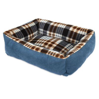 Petmate Aspen Plaid Lounger Bed Assorted 20X15" {L-b}290571 029695849008