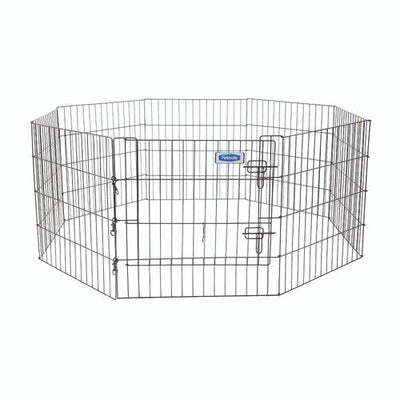 Petmate Exercise Pen with Door Black 24 in - Dog