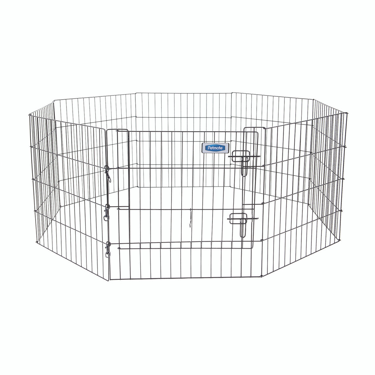 Petmate Exercise Pen with Door Black 24 in