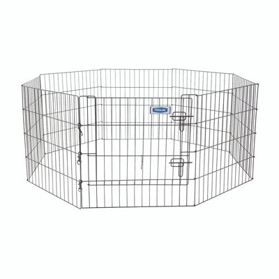 Petmate Exercise Pen with Door Black 24 in