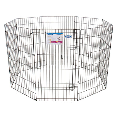 Petmate Exercise Pen with Door Black 42 in
