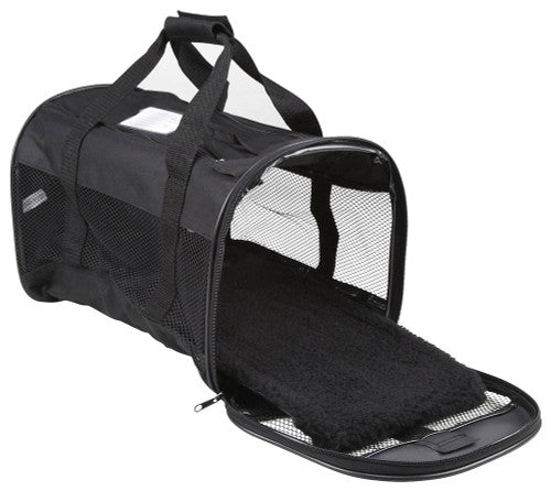 Petmate Plush Soft Sided Dog Kennel Cab Black LG
