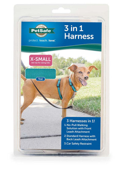 PetSafe 3in1 Dog Harness Teal XXS