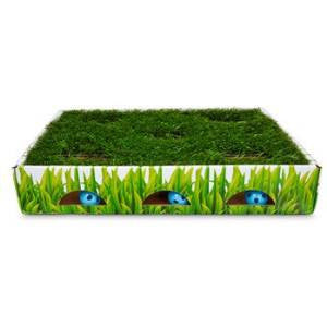 Petstages Grass Patch Hunting Box Invironment Cat Toy {L - b}716108