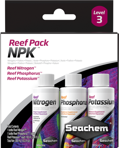 Seachem Laboratories Reef Supplement Pack NPK Level-3 3 pk 000116013406