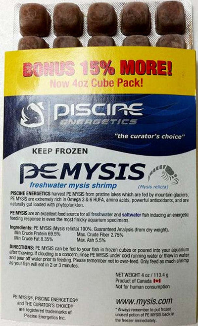 Piscine Energetics Mysis Frozen Fish Food 4 oz SD - 5 - Aquarium