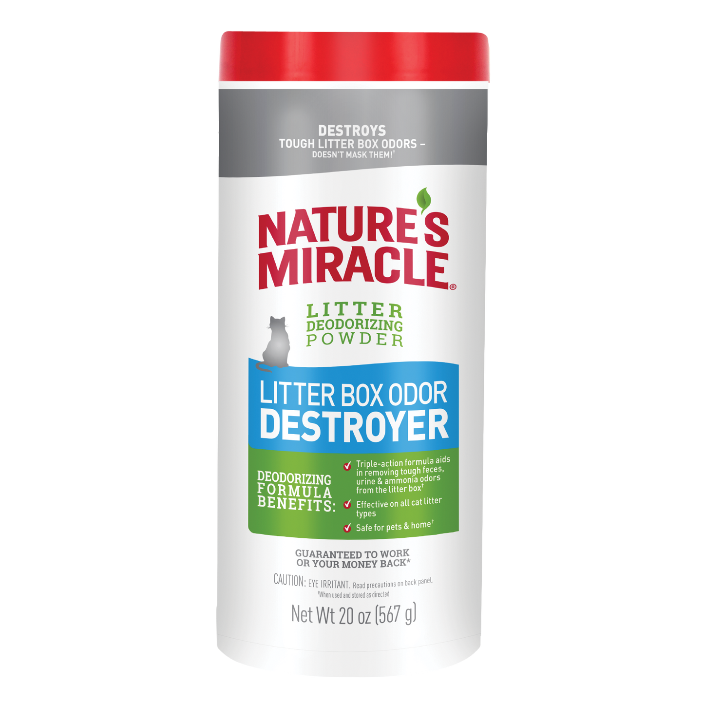 Nature's Miracle Litter Box Odor Destroyer Powder 20 oz 018065984920