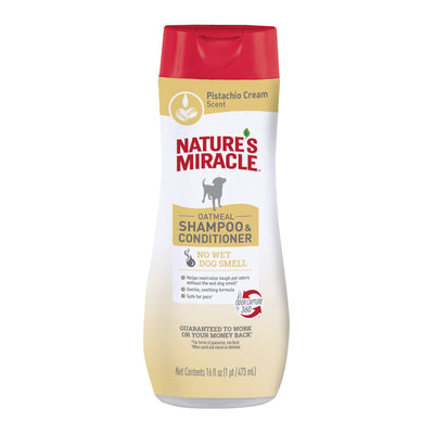Nature's Miracle Oatmeal Shampoo & Conditioner Pistachio Cream 16 oz 018065284129