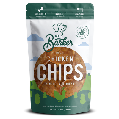 Beg & Barker Whole Chicken Chips Dog Treats 8 oz 850015093449