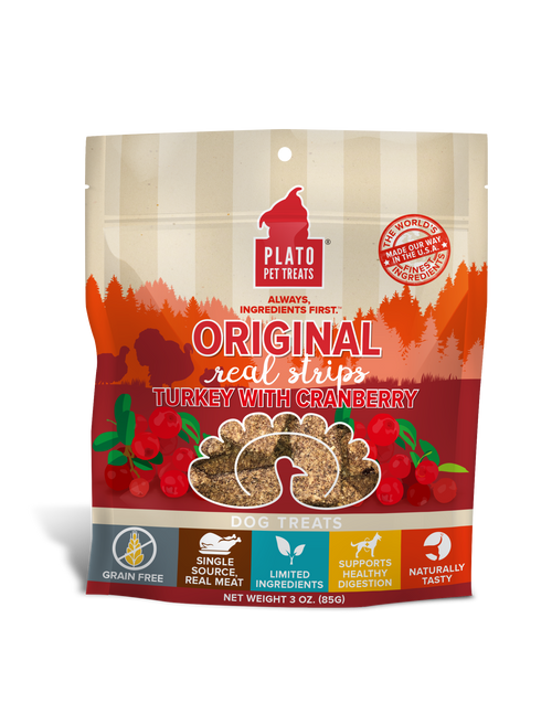 Plato D Strp Gf Tky Crnbry 3oz {L + } - Dog