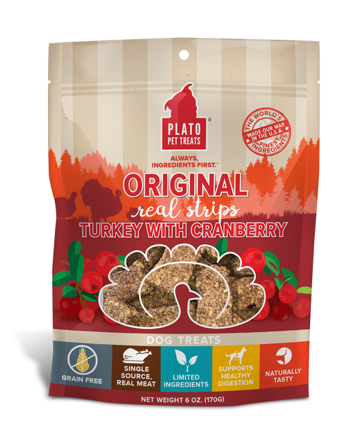 Plato D Strp Gf Tky Crnbry 6oz {L + } - Dog