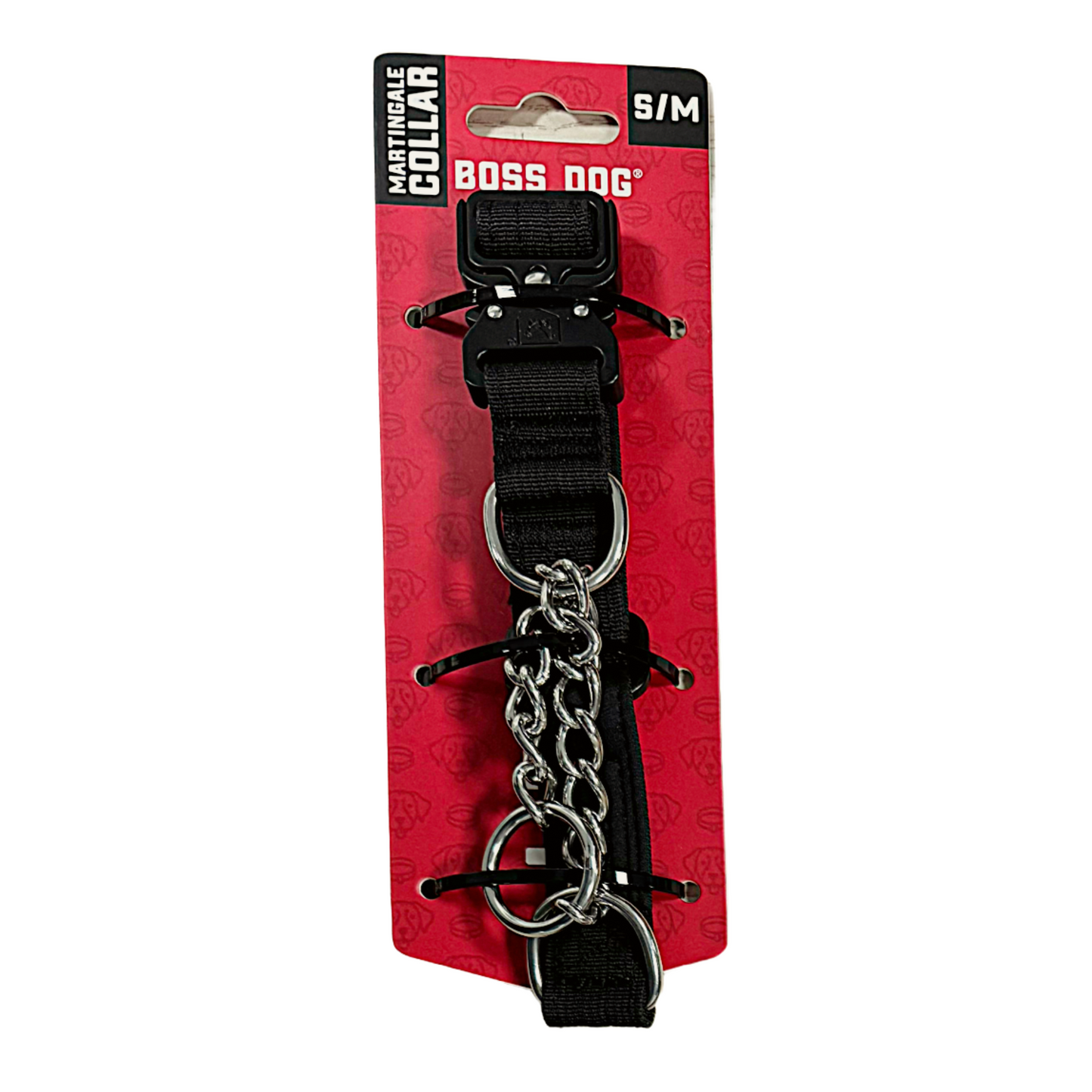 Boss Dog Martingale Dog Collar Black Small/Large 860011384540