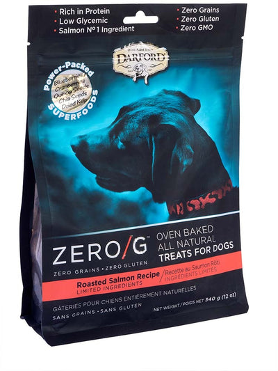 Darford Zero/G MINIS Oven Baked Dog Treats Roasted Salmon Recipe Regular Roasted Salmon Recipe 12 oz 064863034404