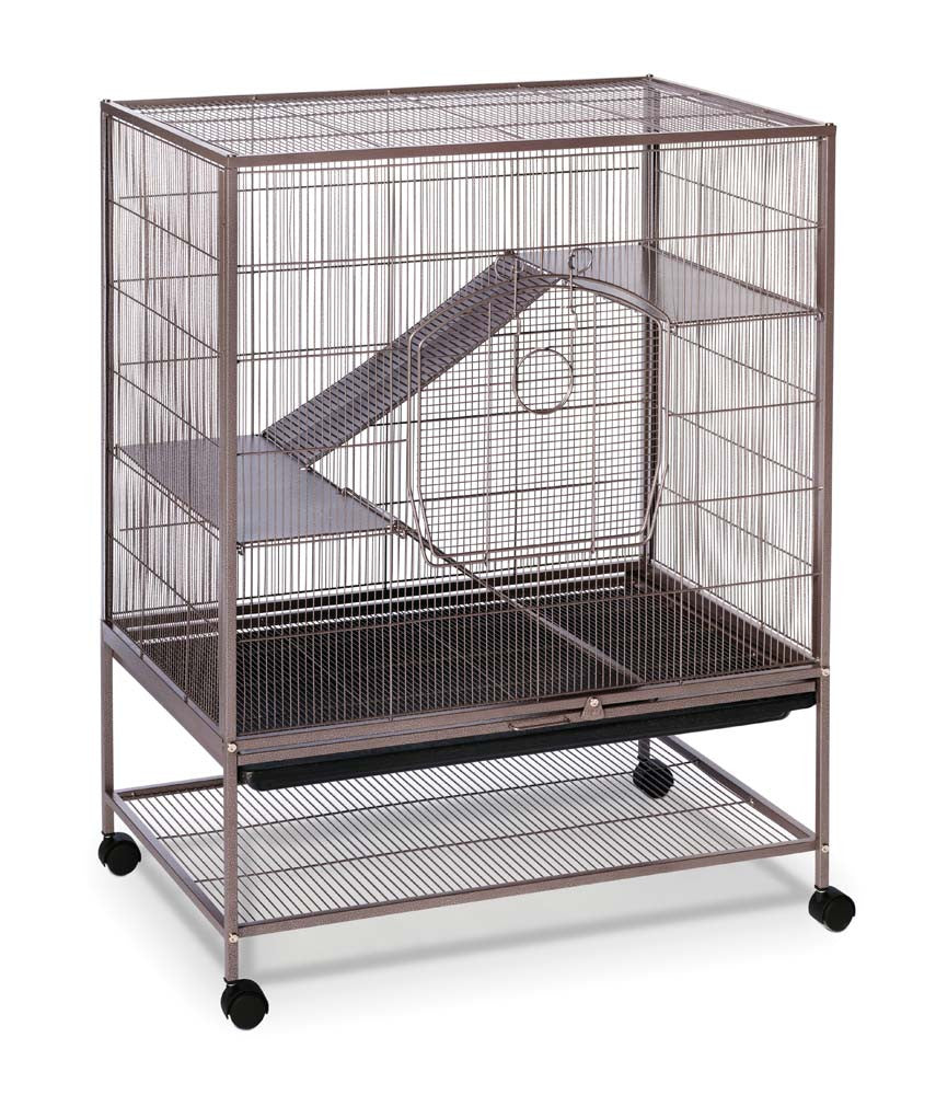 Prevue Rat & Chinchilla Cage on Casters Gray