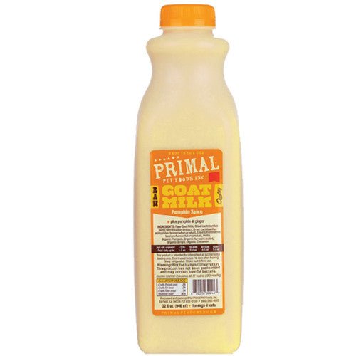 Primal Dog Cat Frozen Goat Milk Pumpkin 1 Quart