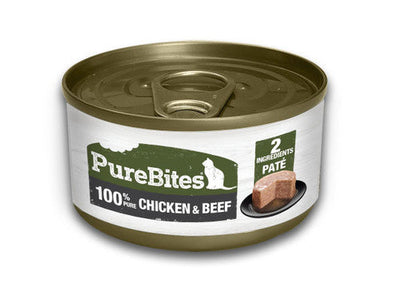 PureBites 100% Pure Chicken & Beef Pate 12 / 2.5 oz - Cat