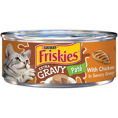 Purina Friskies Extra Gravy Pate With Chicken in Savory Adult Cat 24/5.5oz {L - 1}050489