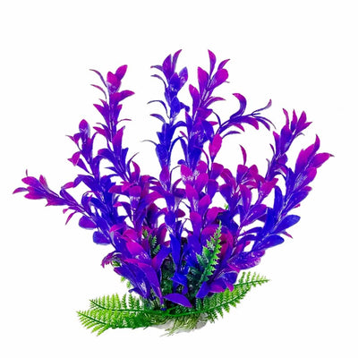Aquatop Hygro Aquarium Plant with Weighted Base Pink, Purple 6 in 819603014389