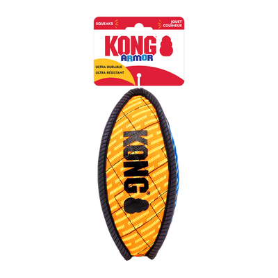 KONG KONG Armor Football Dog Toy Assorted Color Medium 035585533124