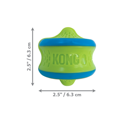 KONG Rambler Rattlez Dog Toy Swirl Ball Medium 035585503783