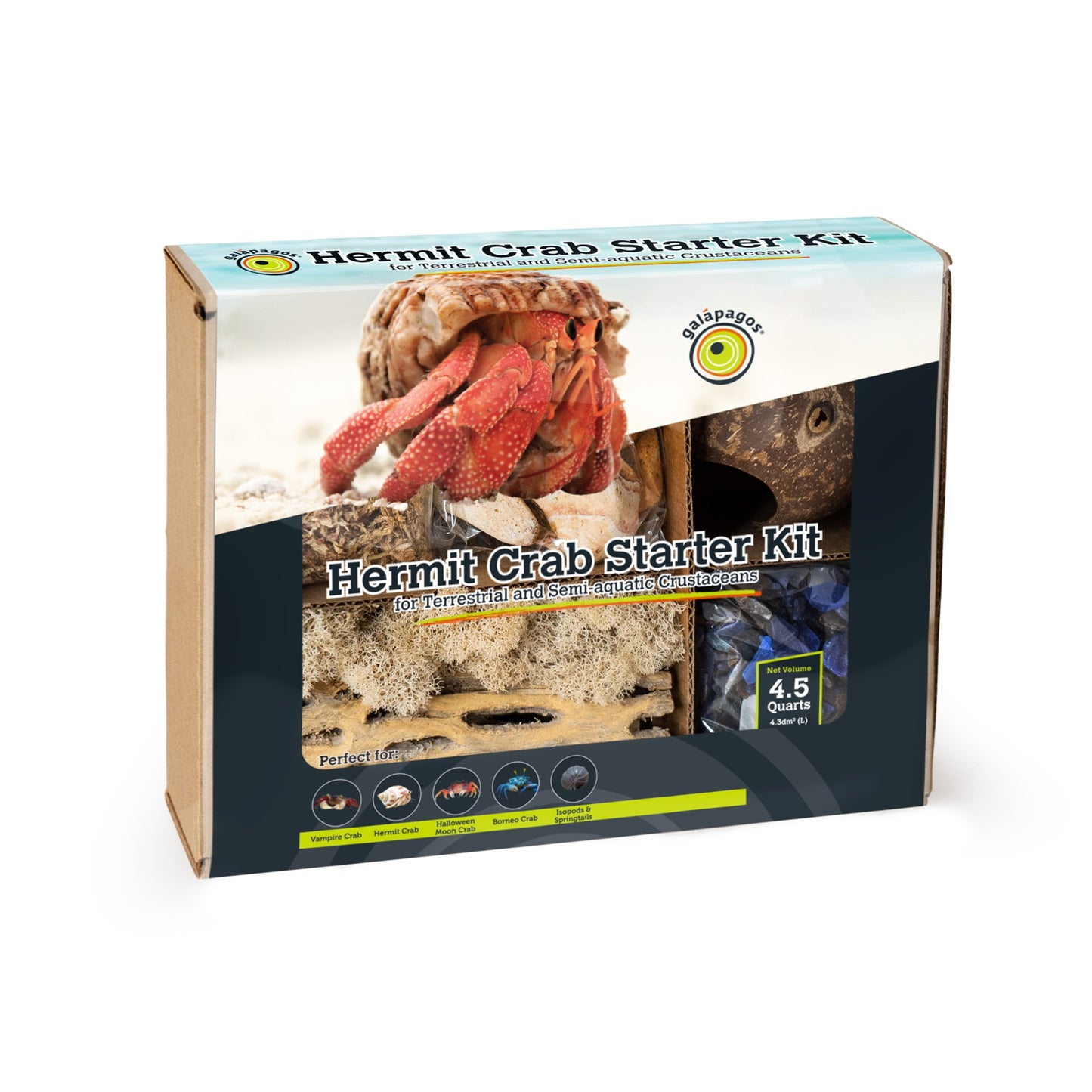 Galapagos Hermit Crab Starter Kit 4.5 qt 759834053552