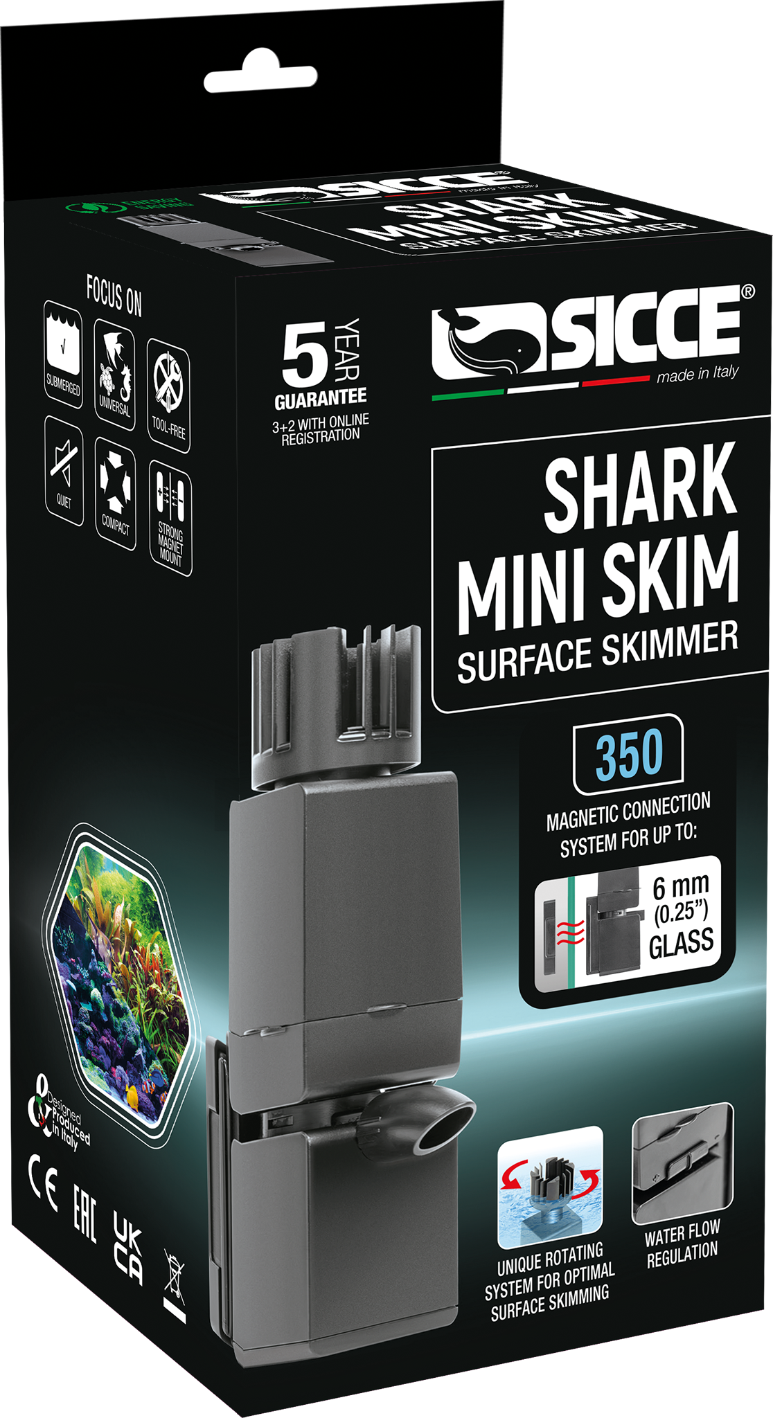 Sicce Shark Mini Skim Surface Skimmer 350 8011469981412