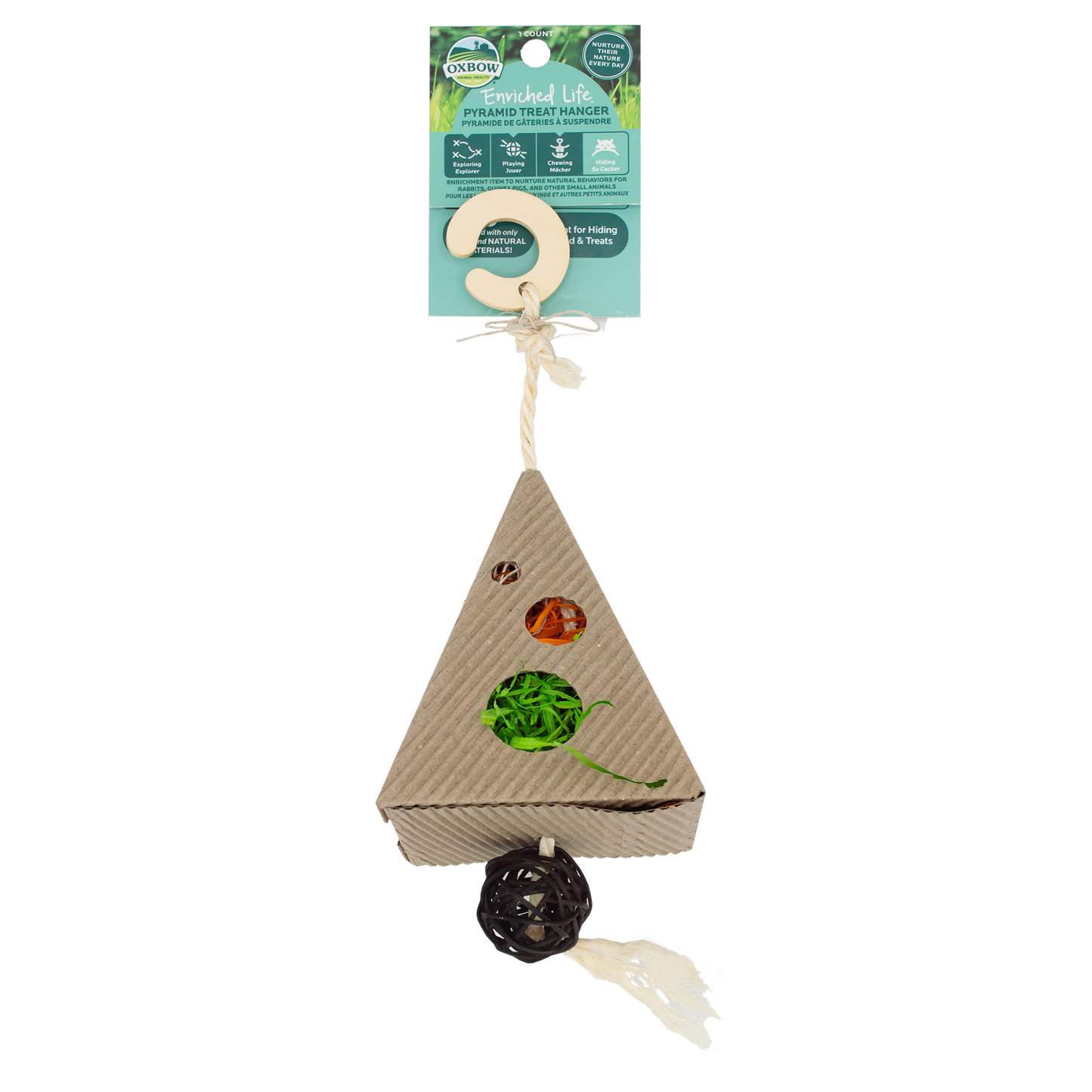 Oxbow Animal Health Enriched Life Small Animal Pyramid Treat Hanger 744845968735