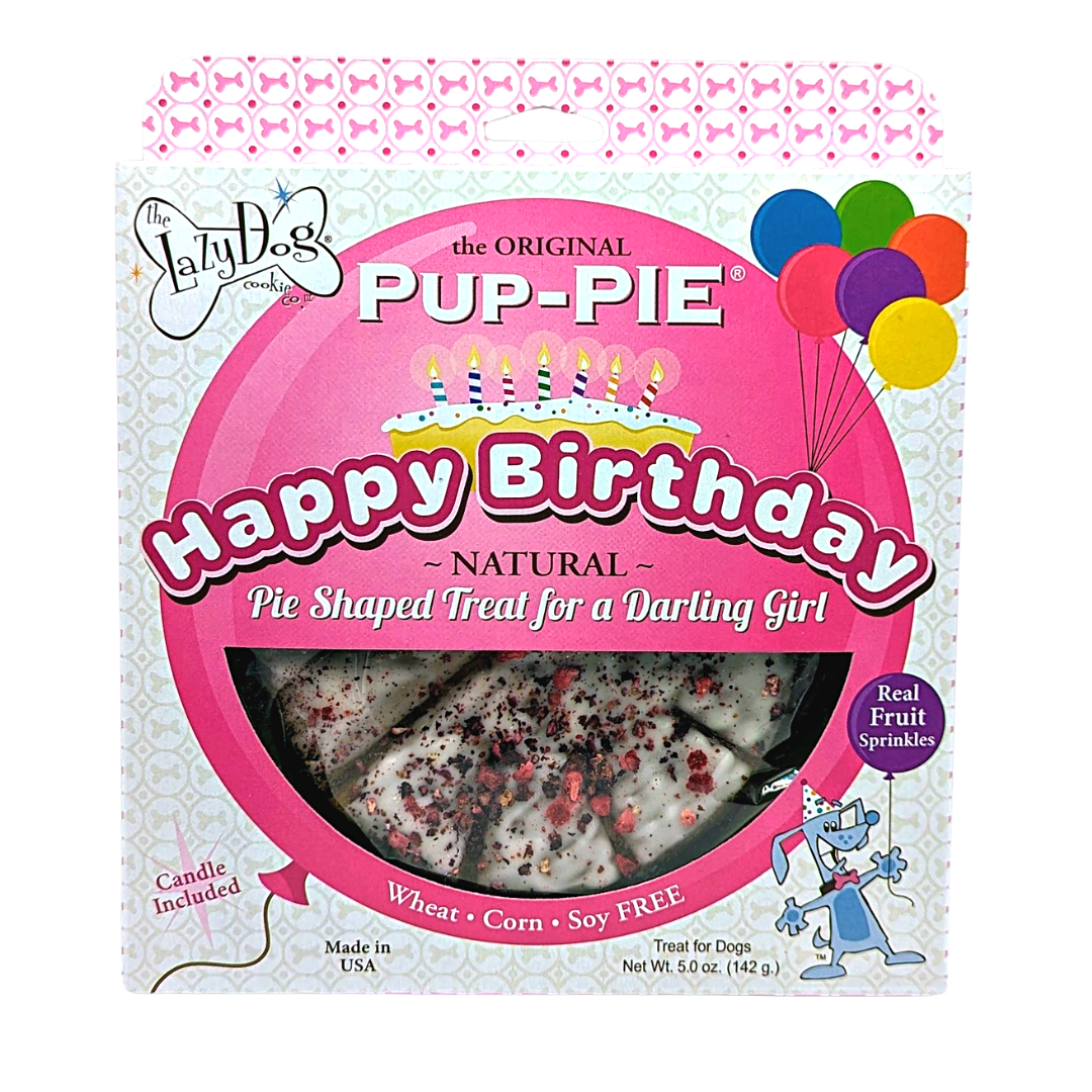 Lazy Dog Cookies Pup-PIE Happy Birthday For A Darling Girl 5 oz 814272013602