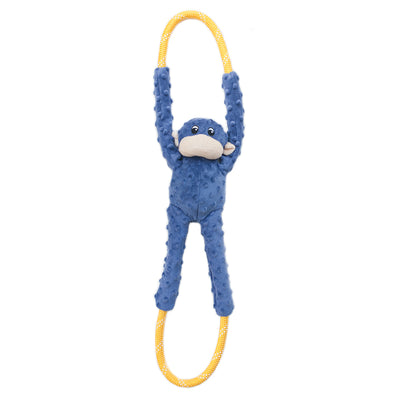 ZippyPaws RopeTugz Dog Toy Monkey Blue Large 818786018085