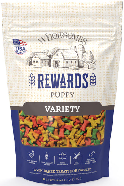 Wholesomes Rewards Biscuit Dog Treats Variety Variety Puppy, 2 lb 034846550030