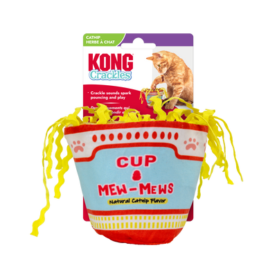 KONG Crackles Cup of Mew-Mews Cat Toy 035585534060