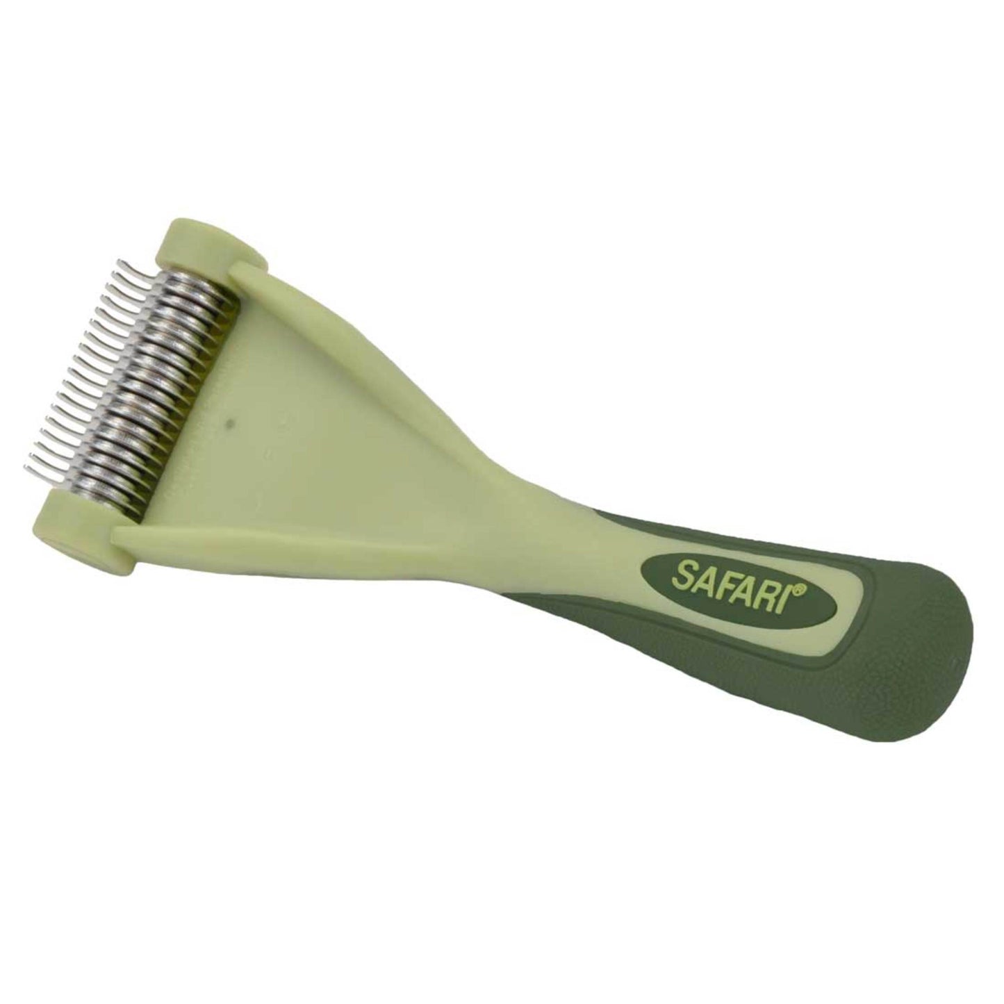 Safari Shed Magic De-Shedding Tool for Cats with Medium/Long Hair Green 076484961281