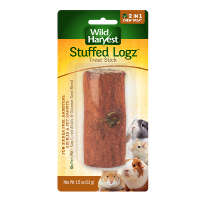 Wild Harvest Stuffed Logz Small Animal Treat Stick 1.9 oz 026851840268