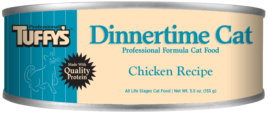 Tuffy's Dinnertime Canned Cat Food Chicken 24ea/5.5 oz 073893022220