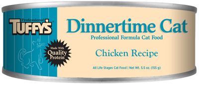 Tuffy's Dinnertime Canned Cat Food Chicken 24ea/5.5 oz 073893022220