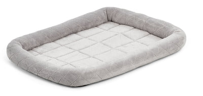 MidWest Homes for Pets Deluxe Diamond Stitch Pet Dog Bed Gray 22 in 027773026808