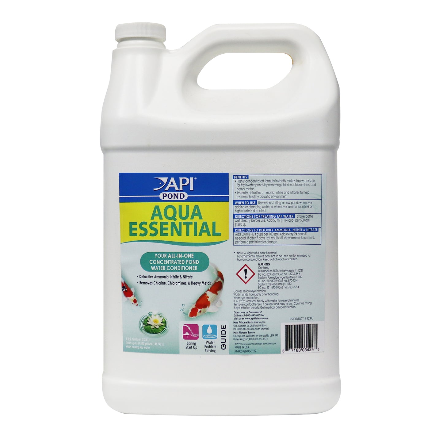 API Pond Aqua Essential All-in-One Water Conditioner 1 gal 317163034248