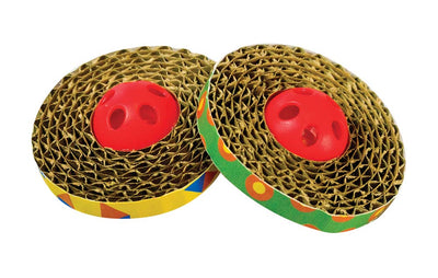 Petstages Spin and Scratch Cat Toy Multi-Color 871864007012