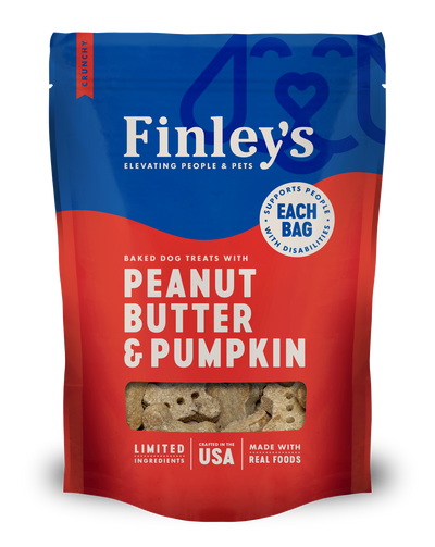 Finley's Barkery Wheat Free Dog Biscuit Peanut Butter Pumpkin 12 oz 860001231267