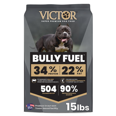 Victor Bully Fuel Dry Dog Food Beef & Chicken 15 lb 899944446674