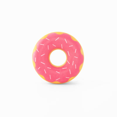 ZippyPaws ZippyTuff Donutz Dog Toy Strawberry Small 818786014322